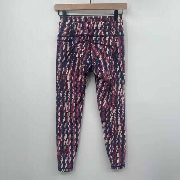Sweaty‎ Betty Power Pocket Leggings 7/8 Length in Pink Check Size US 4 - Picture 3 of 11